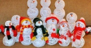 Snowman with threads